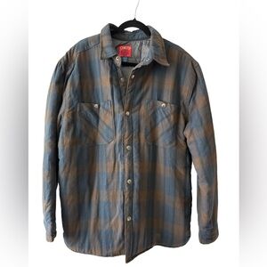 Big Mac JCPenney Insulated Flannel Shirt Jacket Men’s XL Quilted Lined Workwear